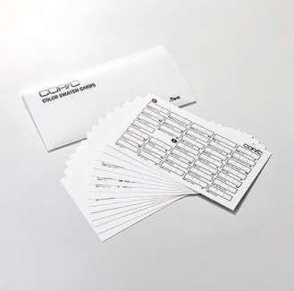 Copic Color Swatch Cards
