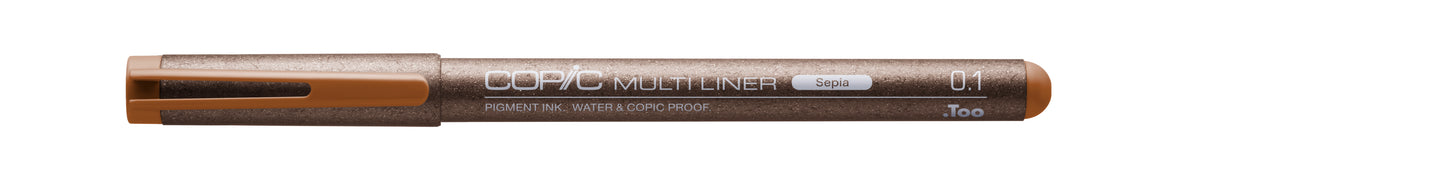 Copic Multiliner Sepia 0.1 Inking Pen <inline style="float: right; margin-right: 10px; background-color: rgb(203, 147, 90);"> </inline>