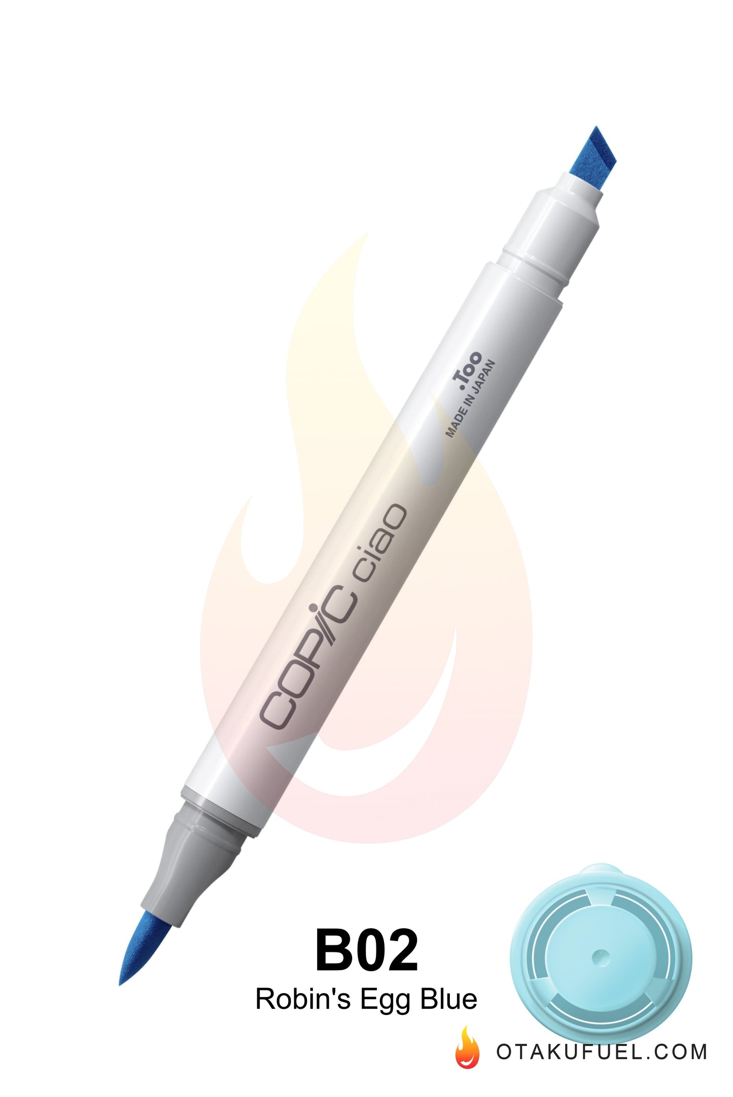 Copic Ciao B02 Robin's Egg Blue <inline style="float: right; margin-right: 10px; background-color: rgb(179, 225, 238);"> </inline>