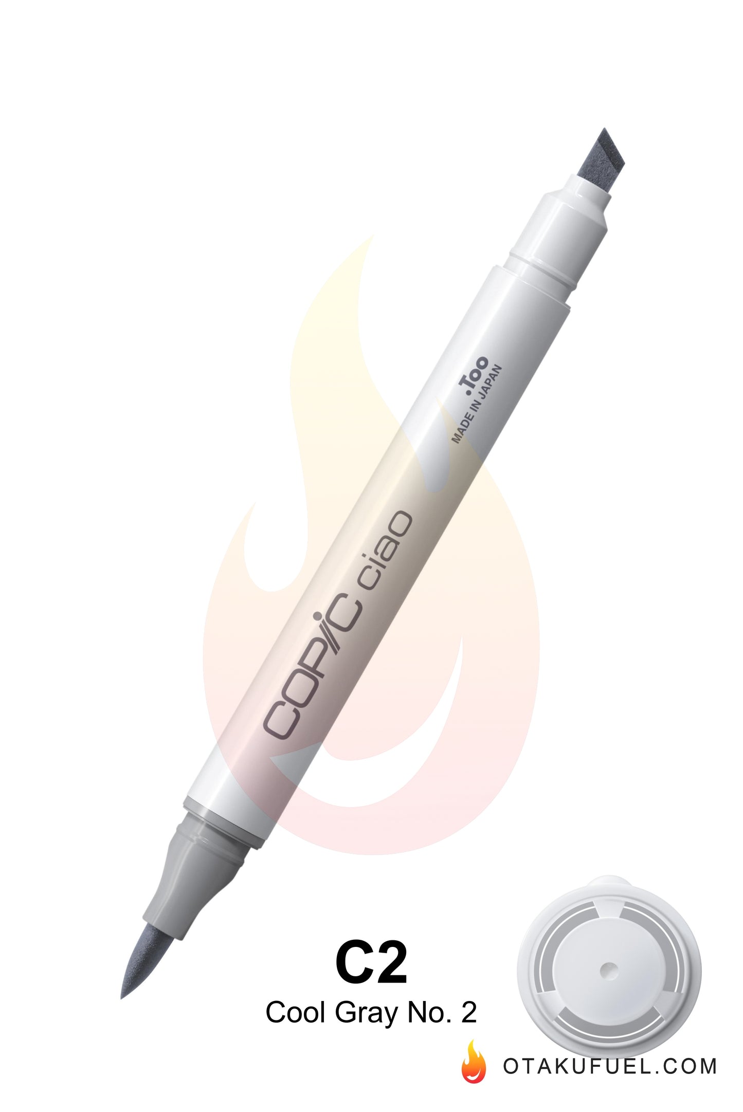 Copic Ciao C2 Cool Gray No. 2 <inline style="float: right; margin-right: 10px; background-color: rgb(202, 215, 223);"> </inline>