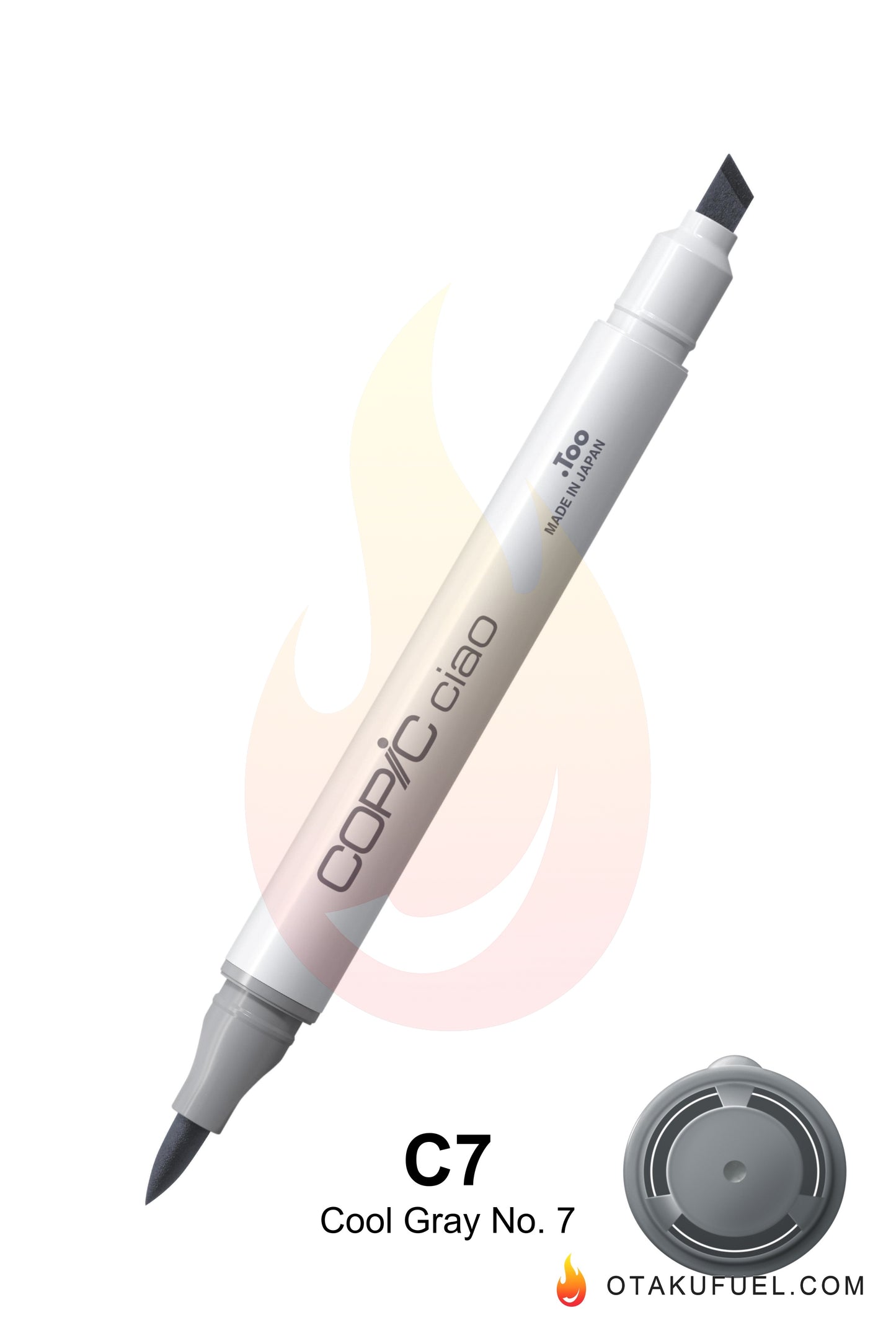 Copic Ciao C7 Cool Gray No. 7 <inline style="float: right; margin-right: 10px; background-color: rgb(99, 113, 122);"> </inline>