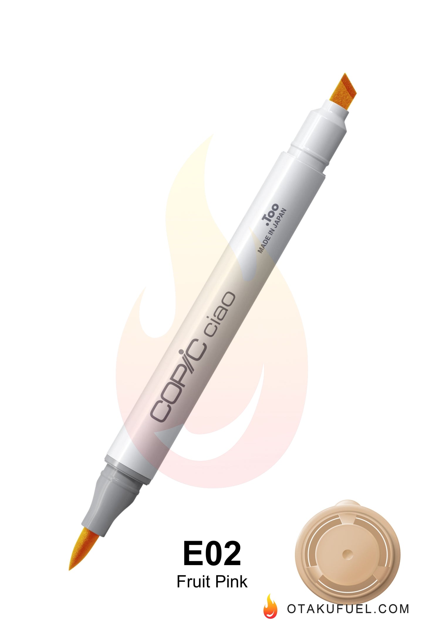 Copic Ciao E02 Fruit Pink <inline style="float: right; margin-right: 10px; background-color: rgb(253, 235, 223);"> </inline>