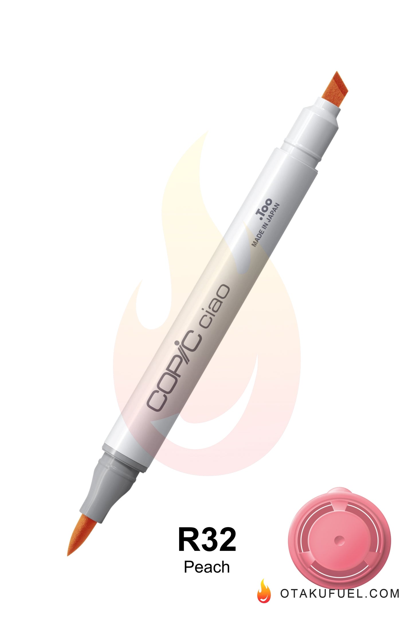 Copic Ciao R32 Peach <inline style="float: right; margin-right: 10px; background-color: rgb(249, 192, 185);"> </inline>