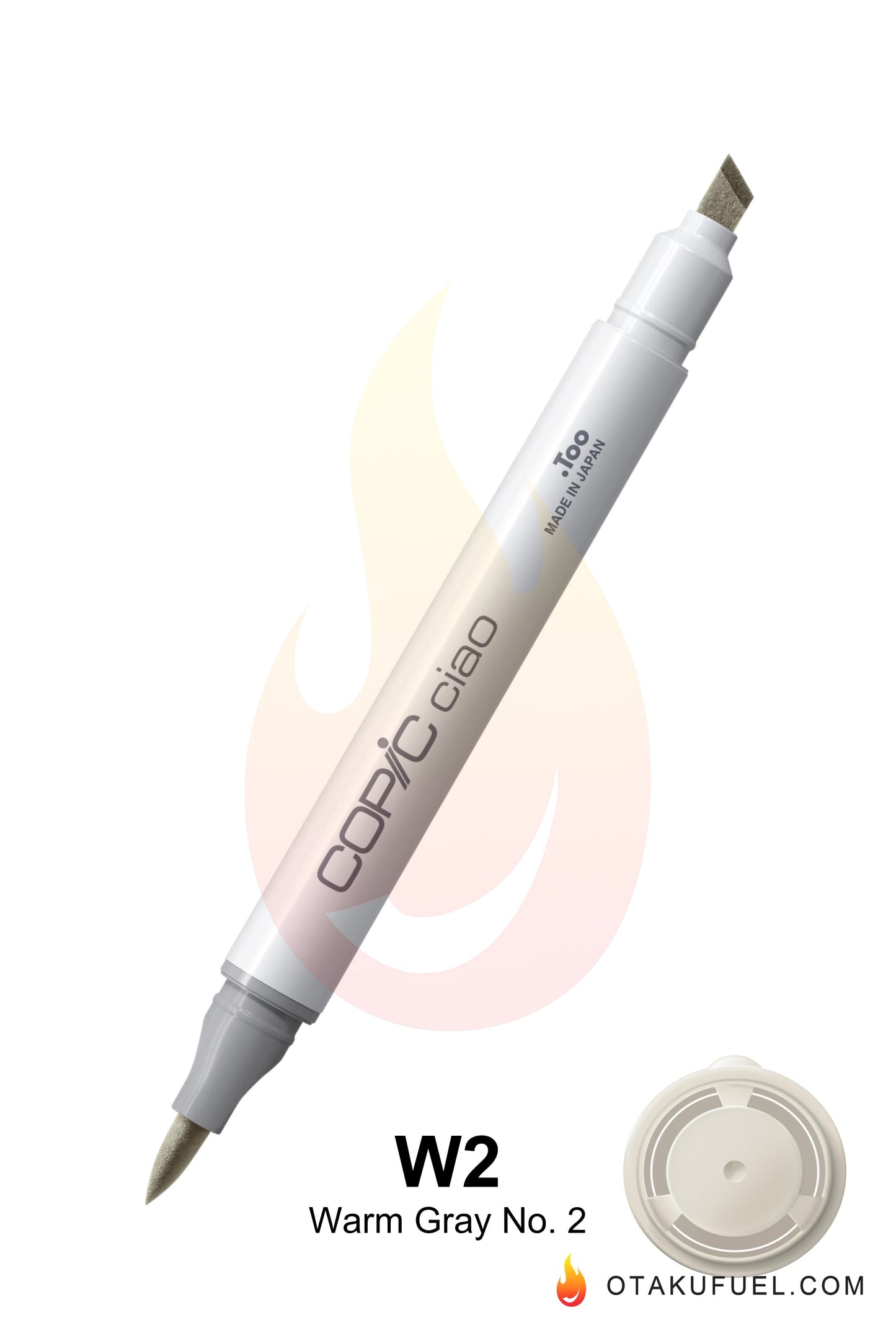 Copic Ciao W2 Warm Gray No. 2 <inline style="float: right; margin-right: 10px; background-color: rgb(231, 232, 226);"> </inline>