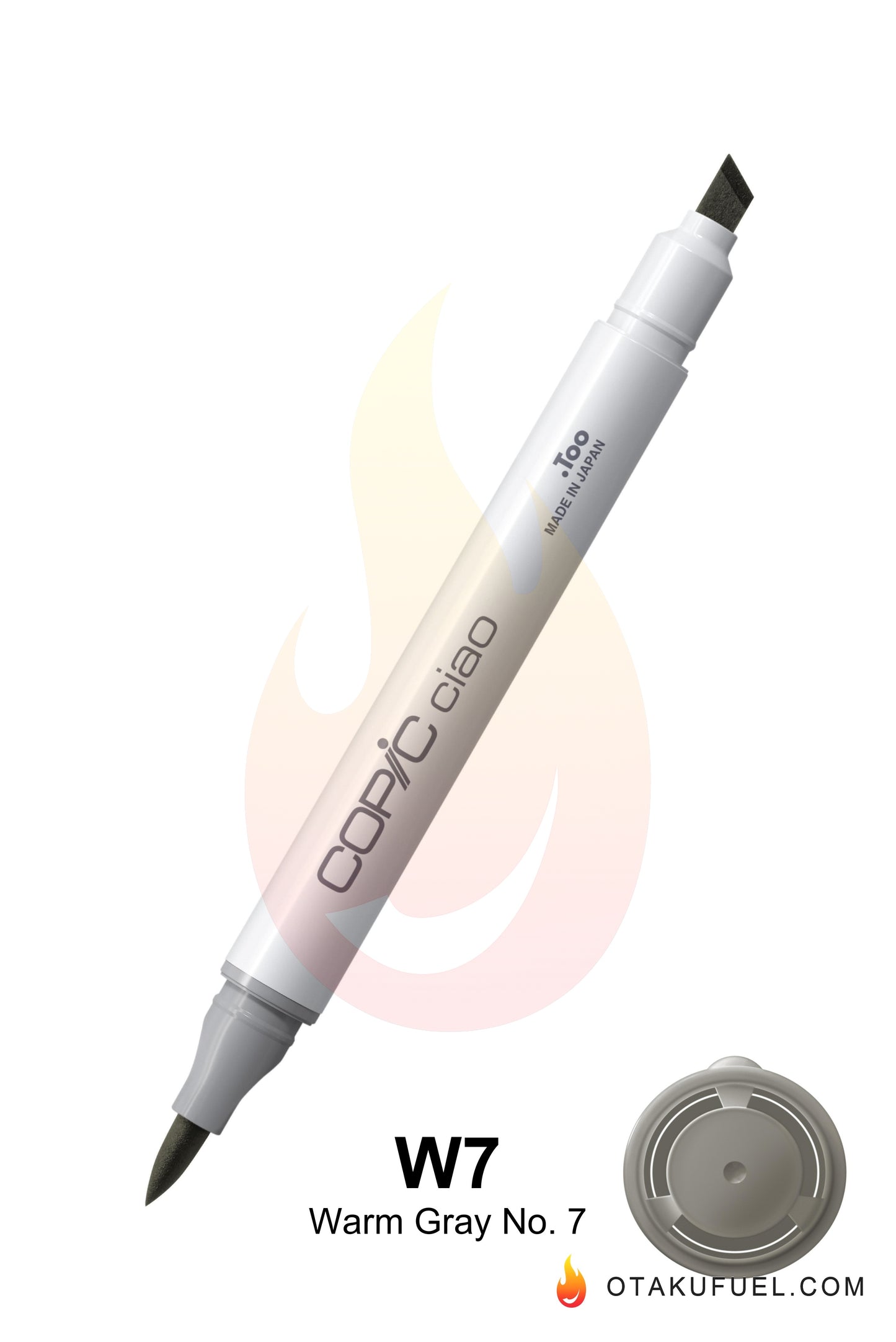 Copic Ciao W7 Warm Gray No. 7 <inline style="float: right; margin-right: 10px; background-color: rgb(119, 121, 116);"> </inline>