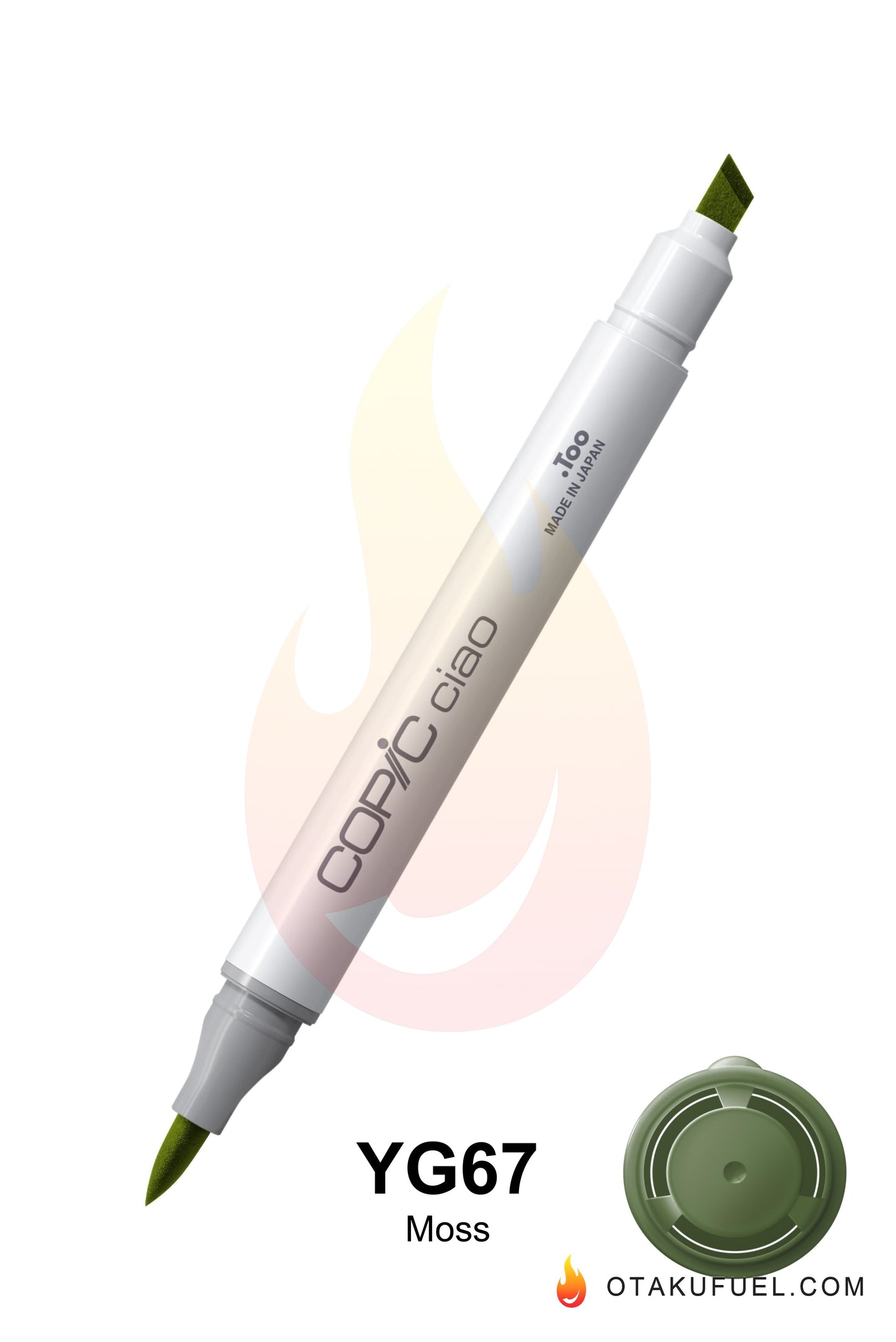 Copic Ciao YG67 Moss <inline style="float: right; margin-right: 10px; background-color: rgb(129, 191, 140);"> </inline>