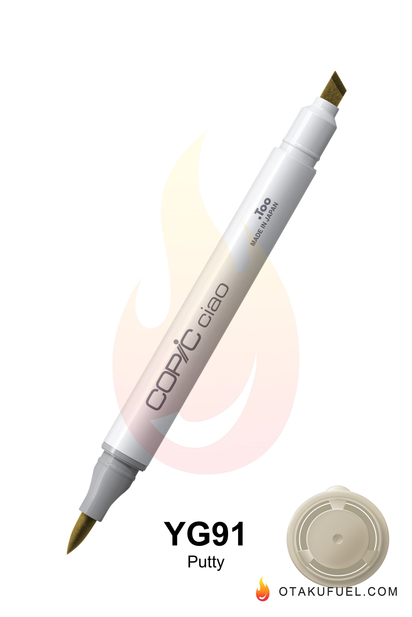 Copic Ciao YG91 Putty <inline style="float: right; margin-right: 10px; background-color: rgb(218, 214, 176);"> </inline>