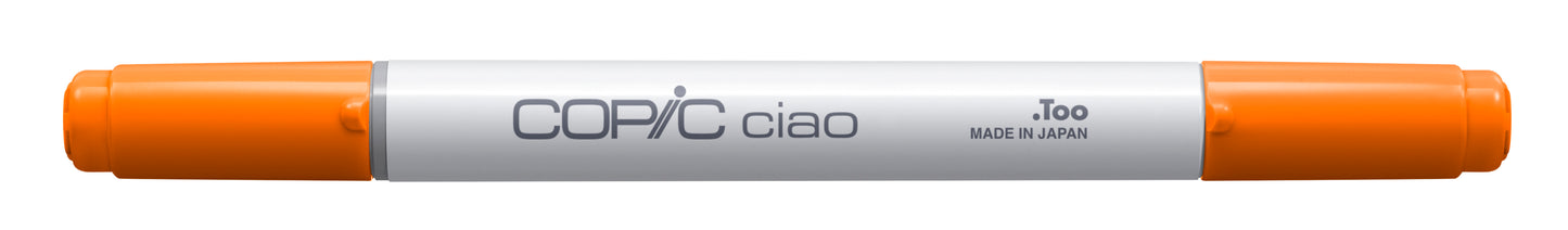 Copic Ciao YR04 Chrome Orange <inline style="float: right; margin-right: 10px; background-color: rgb(255, 196, 106);"> </inline>