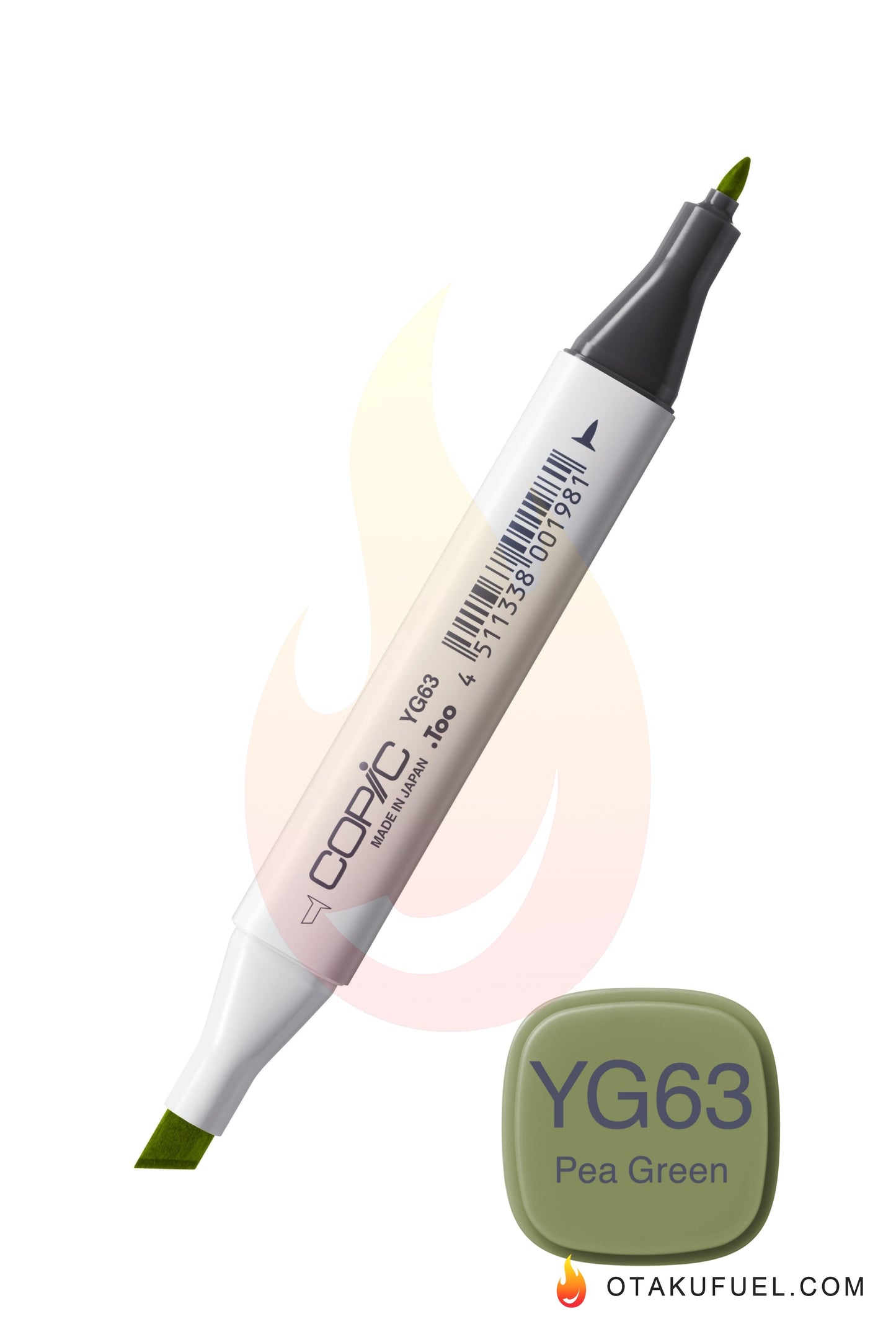 YG63-C Copic CLASSIC Marker Pea Green <inline style="float: right; margin-right: 10px; background-color: rgb(161, 203, 163);"> </inline>