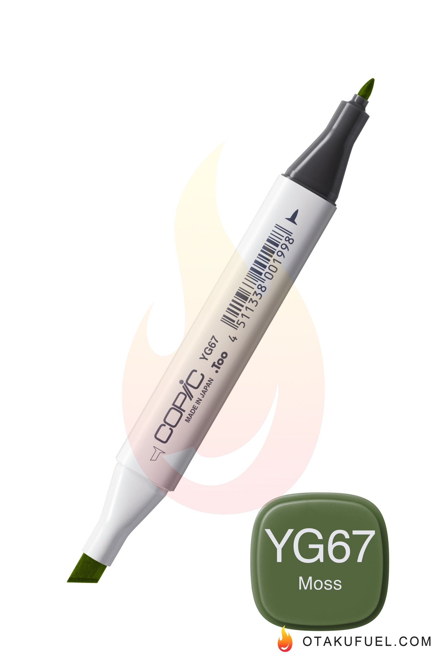 YG67-C Copic CLASSIC Marker Moss <inline style="float: right; margin-right: 10px; background-color: rgb(129, 191, 140);"> </inline>