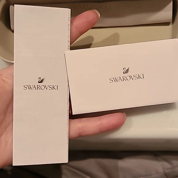 Swarovski Shiny Black Sunglasses