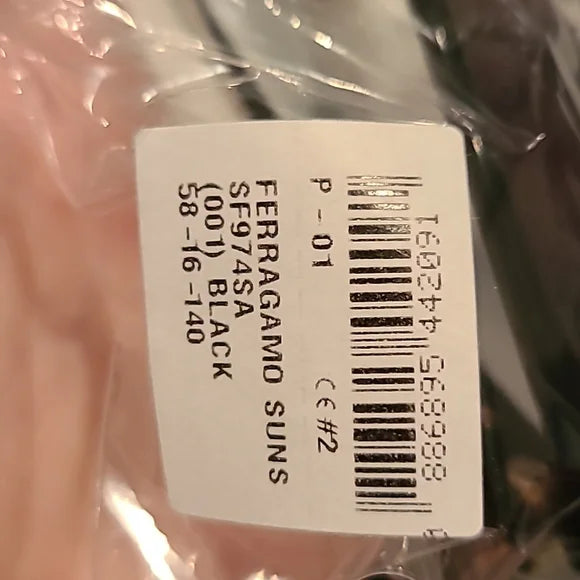 Ferragamo Bow Detail Black Sunglasses brand new
