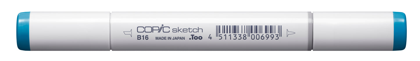 Copic Sketch B16 Cyanine Blue Marker <inline style="float: right; margin-right: 10px; background-color: rgb(27, 189, 235);"> </inline>