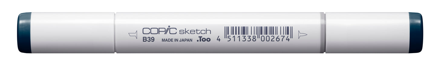 Copic Sketch B39 Prussian Blue Marker <inline style="float: right; margin-right: 10px; background-color: rgb(43, 100, 171);"> </inline>