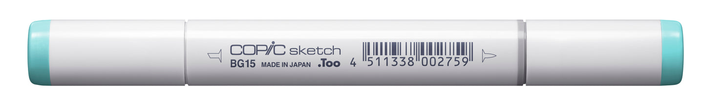 Copic Sketch BG15 Aqua Marker <inline style="float: right; margin-right: 10px; background-color: rgb(161, 216, 210);"> </inline>