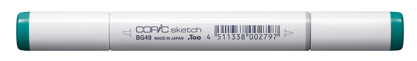 Copic Sketch BG49 Duck Blue Marker <inline style="float: right; margin-right: 10px; background-color: rgb(17, 182, 184);"> </inline>