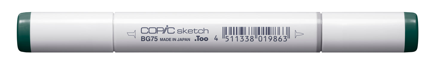 Copic Sketch BG75 Abyss Green Marker <inline style="float: right; margin-right: 10px; background-color: rgb(90, 146, 145);"> </inline>
