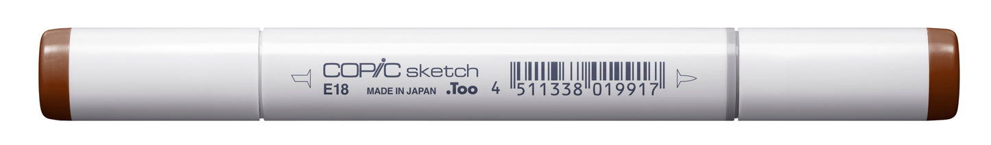 Copic Sketch E18 Copper Marker <inline style="float: right; margin-right: 10px; background-color: rgb(120, 78, 73);"> </inline>