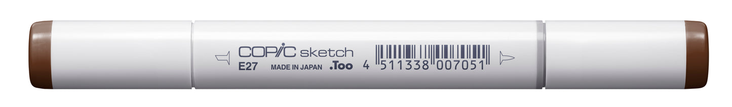 Copic Sketch E27 Milk Chocolate Marker <inline style="float: right; margin-right: 10px; background-color: rgb(139, 111, 94);"> </inline>
