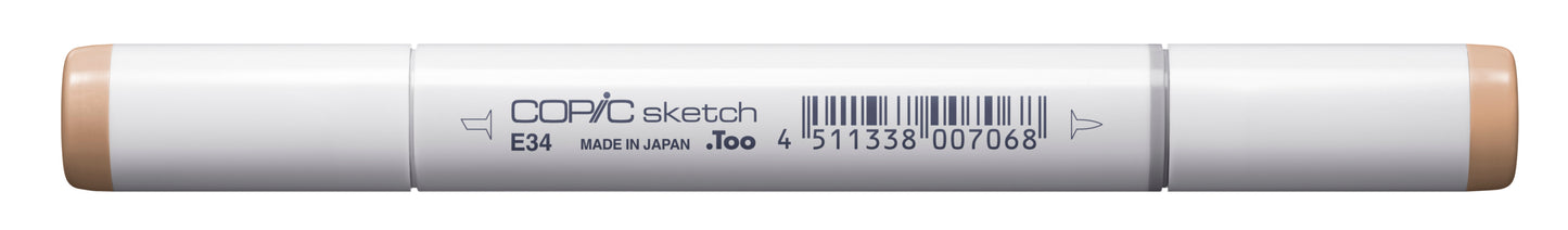 Copic Sketch E34 Toast Marker <inline style="float: right; margin-right: 10px; background-color: rgb(232, 197, 157);"> </inline>