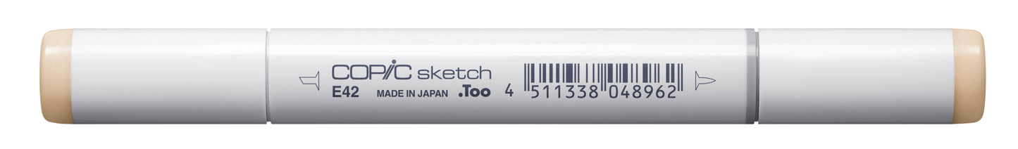 Copic Sketch E42 Sand White Marker <inline style="float: right; margin-right: 10px; background-color: rgb(242, 207, 175);"> </inline>