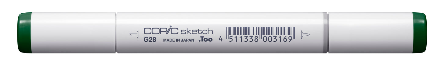 Copic Sketch G28 Ocean Green Marker <inline style="float: right; margin-right: 10px; background-color: rgb(17, 148, 98);"> </inline>
