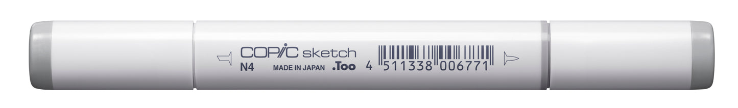 Copic Sketch N4 Neutral Gray No. 4 Marker <inline style="float: right; margin-right: 10px; background-color: rgb(188, 189, 191);"> </inline>