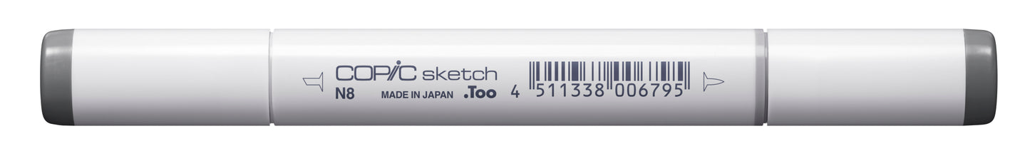 Copic Sketch N8 Neutral Gray No. 8 Marker <inline style="float: right; margin-right: 10px; background-color: rgb(100, 101, 103);"> </inline>