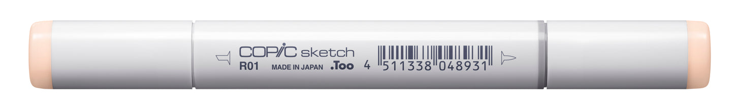Copic Sketch R01 Pinkish Vanilla Marker <inline style="float: right; margin-right: 10px; background-color: rgb(250, 221, 207);"> </inline>