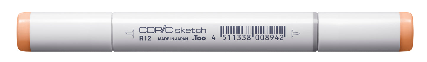 Copic Sketch R12 Light Tea Rose Marker <inline style="float: right; margin-right: 10px; background-color: rgb(253, 209, 184);"> </inline>