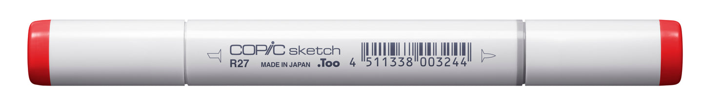 Copic Sketch R27 Cadmium Red Marker <inline style="float: right; margin-right: 10px; background-color: rgb(241, 80, 98);"> </inline>