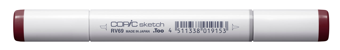 Copic Sketch RV69 Peony Marker <inline style="float: right; margin-right: 10px; background-color: rgb(124, 84, 100);"> </inline>