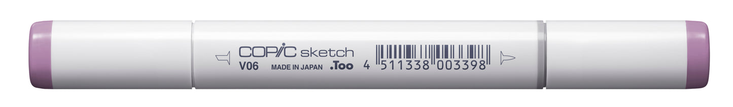 Copic Sketch V06 Lavender Marker <inline style="float: right; margin-right: 10px; background-color: rgb(206, 149, 194);"> </inline>