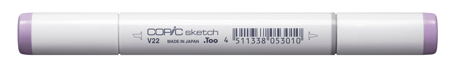Copic Sketch V22 Ash Lavender Marker <inline style="float: right; margin-right: 10px; background-color: rgb(206, 149, 194);"> </inline>