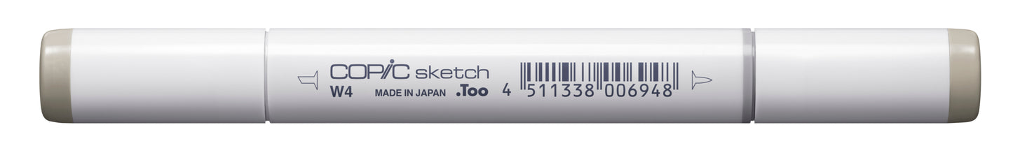 Copic Sketch W4 Warm Gray No. 4 Marker <inline style="float: right; margin-right: 10px; background-color: rgb(188, 187, 182);"> </inline>