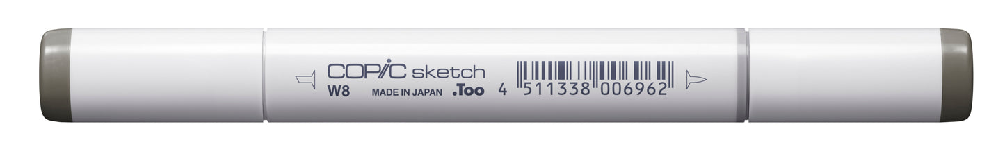 Copic Sketch W8 Warm Gray No. 8 Marker <inline style="float: right; margin-right: 10px; background-color: rgb(98, 100, 95);"> </inline>