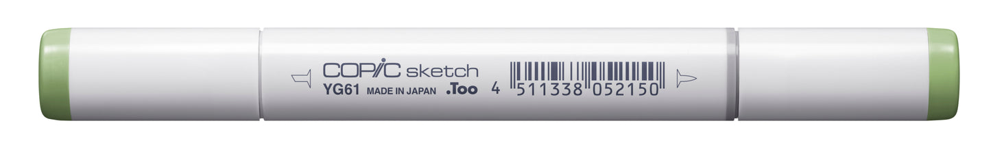 Copic Sketch YG61 Pale Moss Marker <inline style="float: right; margin-right: 10px; background-color: rgb(129, 191, 140);"> </inline>