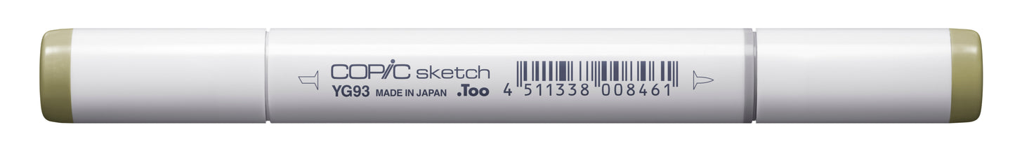Copic Sketch YG93 Grayish Yellow Marker <inline style="float: right; margin-right: 10px; background-color: rgb(211,210,156);"> </inline>