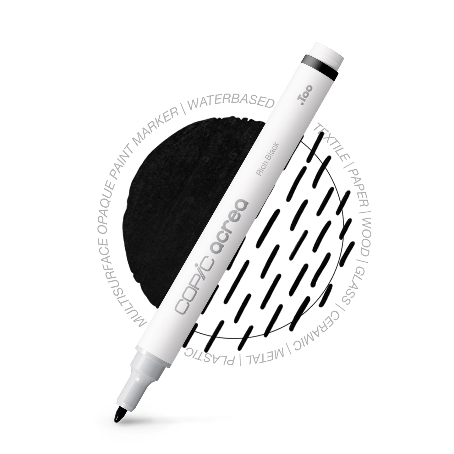 Copic Acrea Rich Black Marker  <inline style="float: right; margin-right: 10px; background-color: rgb(0, 0, 0);">&nbsp;&nbsp;&nbsp;&nbsp;&nbsp;&nbsp; </inline>