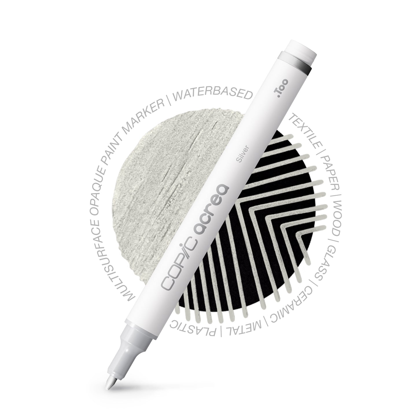 Copic Acrea Silver Marker  <inline style="float: right; margin-right: 10px; background-color: rgb(191, 194, 196);">&nbsp;&nbsp;&nbsp;&nbsp;&nbsp;&nbsp; </inline>