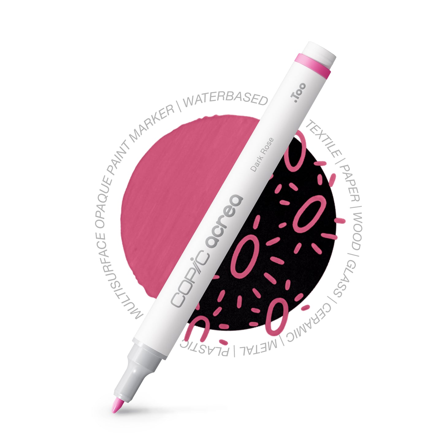 Copic Acrea Dark Rose Marker <inline style="float: right; margin-right: 10px; background-color: rgb(196, 42, 116);">&nbsp;&nbsp;&nbsp;&nbsp;&nbsp;&nbsp; </inline>