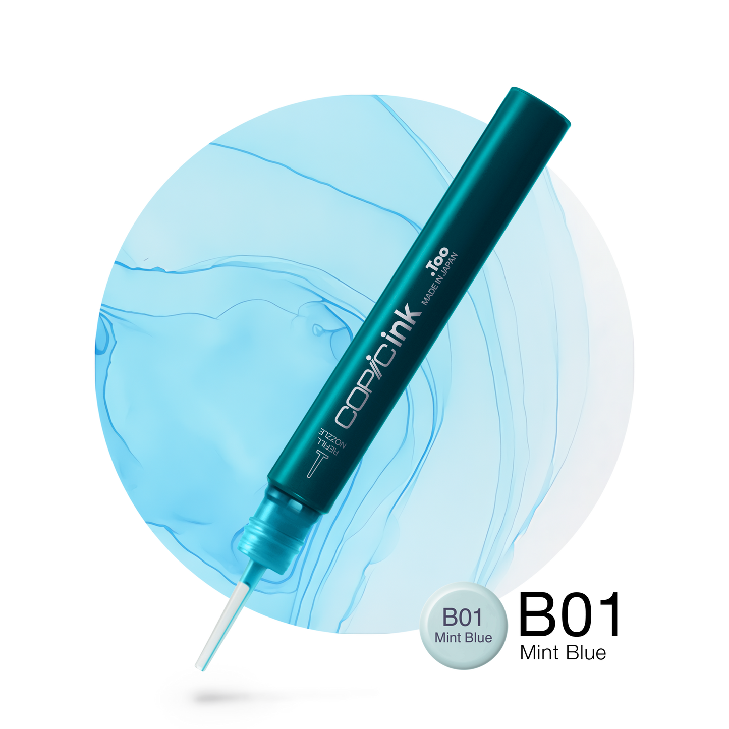 Copic Ink Refill B01 Mint Blue <inline style="float: right; margin-right: 10px; background-color: rgb(213, 238, 242);">&nbsp;&nbsp;&nbsp;&nbsp;&nbsp;&nbsp; </inline>