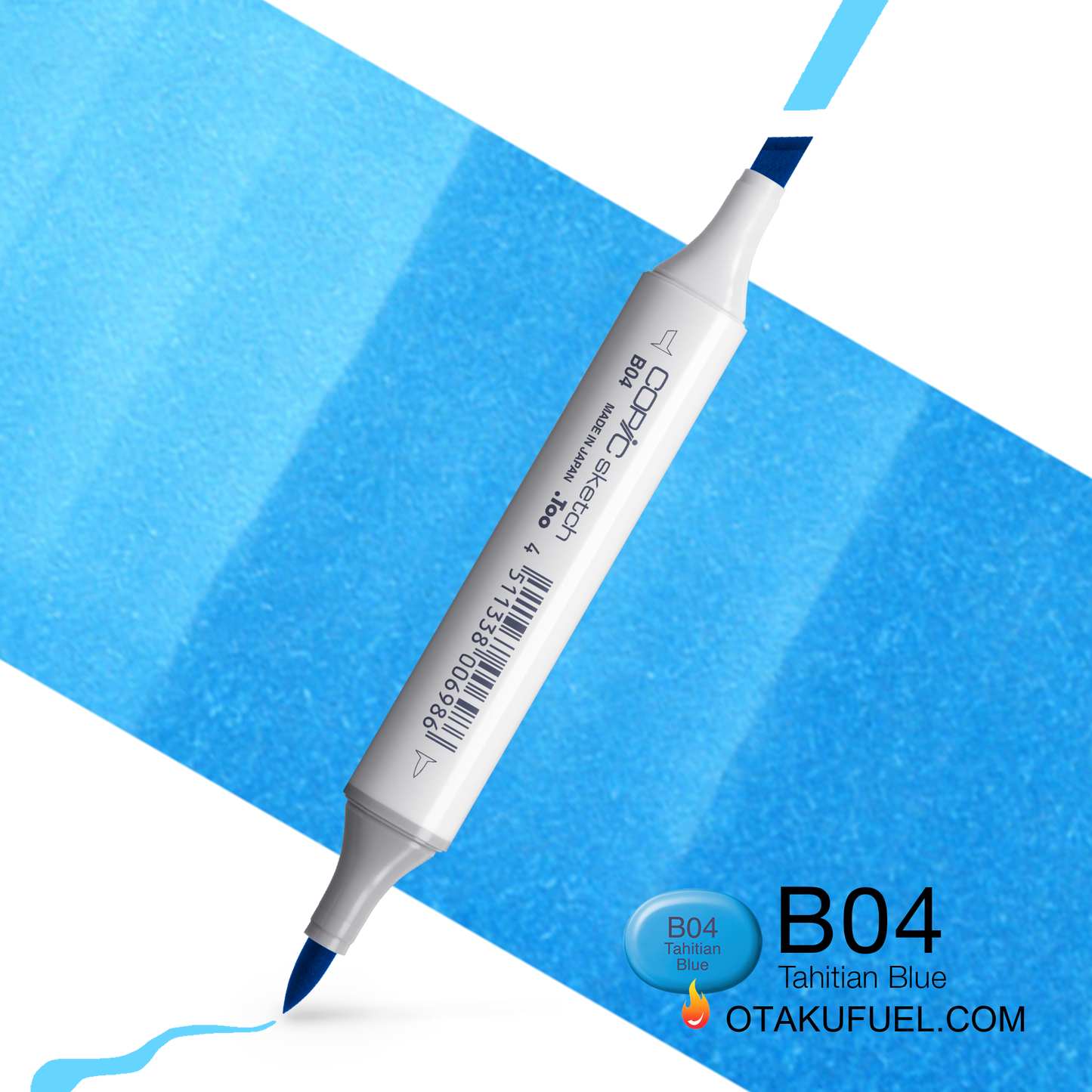 Copic Sketch B04 Tahitian Blue Marker <inline style="float: right; margin-right: 10px; background-color: rgb(111, 206, 226);">&nbsp;&nbsp;&nbsp;&nbsp;&nbsp;&nbsp; </inline>