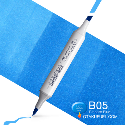 Copic Sketch B05 Process Blue Marker <inline style="float: right; margin-right: 10px; background-color: rgb(67, 197, 231);">&nbsp;&nbsp;&nbsp;&nbsp;&nbsp;&nbsp; </inline>