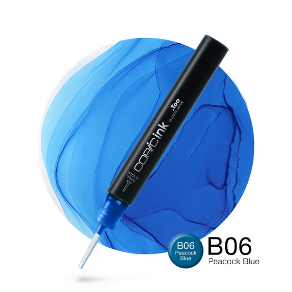 Copic Ink Refill B06 Peacock Blue <inline style="float: right; margin-right: 10px; background-color: rgb(22, 177, 231);">&nbsp;&nbsp;&nbsp;&nbsp;&nbsp;&nbsp; </inline>