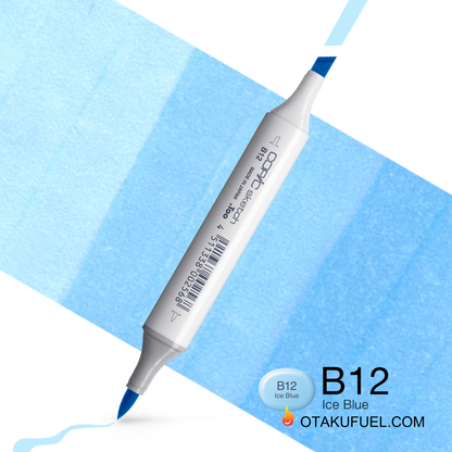 Copic Sketch B12 Ice Blue Marker <inline style="float: right; margin-right: 10px; background-color: rgb(199, 229, 237);">&nbsp;&nbsp;&nbsp;&nbsp;&nbsp;&nbsp; </inline>