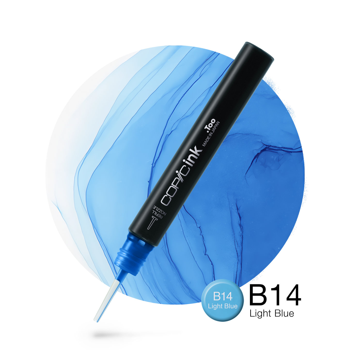 Copic Ink Refill B14 Light Blue <inline style="float: right; margin-right: 10px; background-color: rgb(112, 205, 236);">&nbsp;&nbsp;&nbsp;&nbsp;&nbsp;&nbsp; </inline>