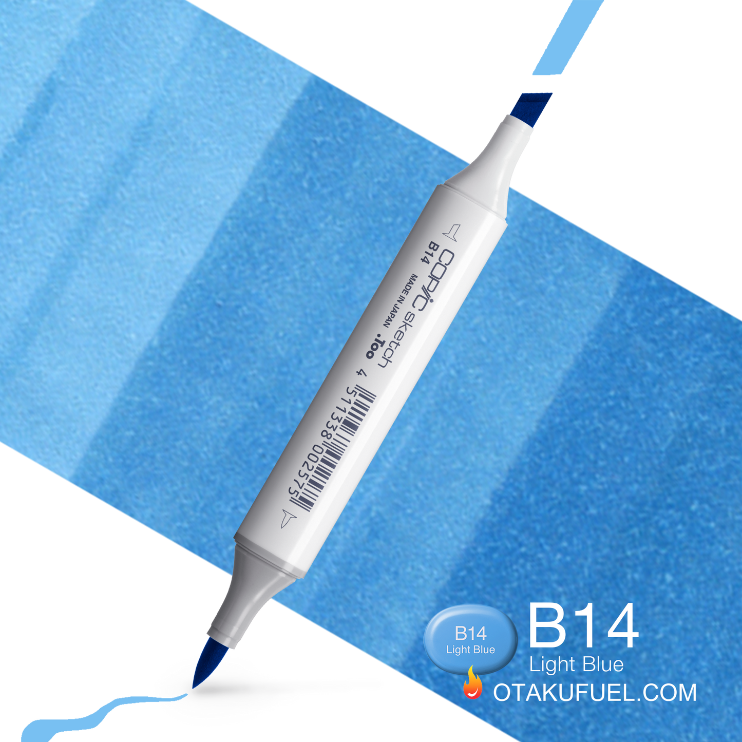 Copic Sketch B14 Light Blue Marker <inline style="float: right; margin-right: 10px; background-color: rgb(112, 205, 236);">&nbsp;&nbsp;&nbsp;&nbsp;&nbsp;&nbsp; </inline>
