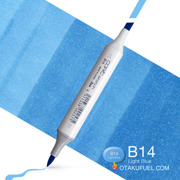 Copic Sketch B14 Light Blue Marker <inline style="float: right; margin-right: 10px; background-color: rgb(112, 205, 236);">&nbsp;&nbsp;&nbsp;&nbsp;&nbsp;&nbsp; </inline>