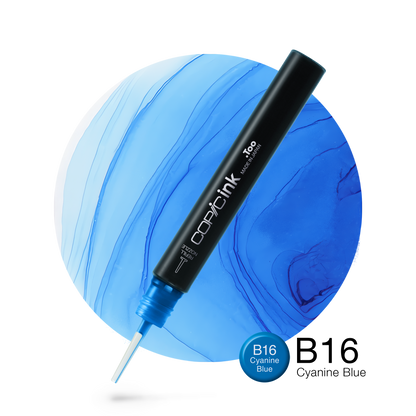 Copic Ink Refill B16 Cyanine Blue <inline style="float: right; margin-right: 10px; background-color: rgb(27, 189, 235);">&nbsp;&nbsp;&nbsp;&nbsp;&nbsp;&nbsp; </inline>
